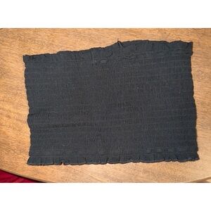 Forever 21 Black Textured Tube Top